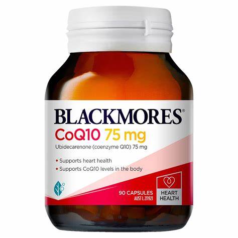 Blackmores CoQ10 75mg Supplement - Supports Heart Health & Energy - Best for Cardiovascular Wellness & Active Lifestyle