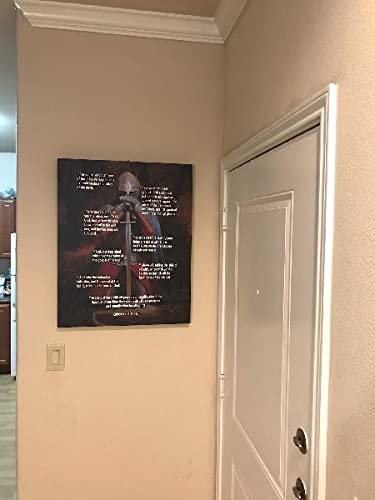 Armor of God Bible Verse Canvas Art - Ephesians 6:11-18 Christian Wall Decor for Home, Church & Office - Inspirational Scripture Gift for Faith & Spiritual Warfare
