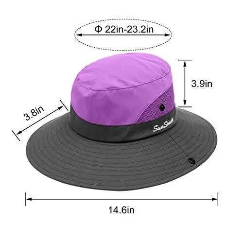 UV Protection Wide Brim Sun Hat for Women & Men - UPF 50+ Summer Beach Hat for Outdoor Activities, Travel, Gardening, and Hiking