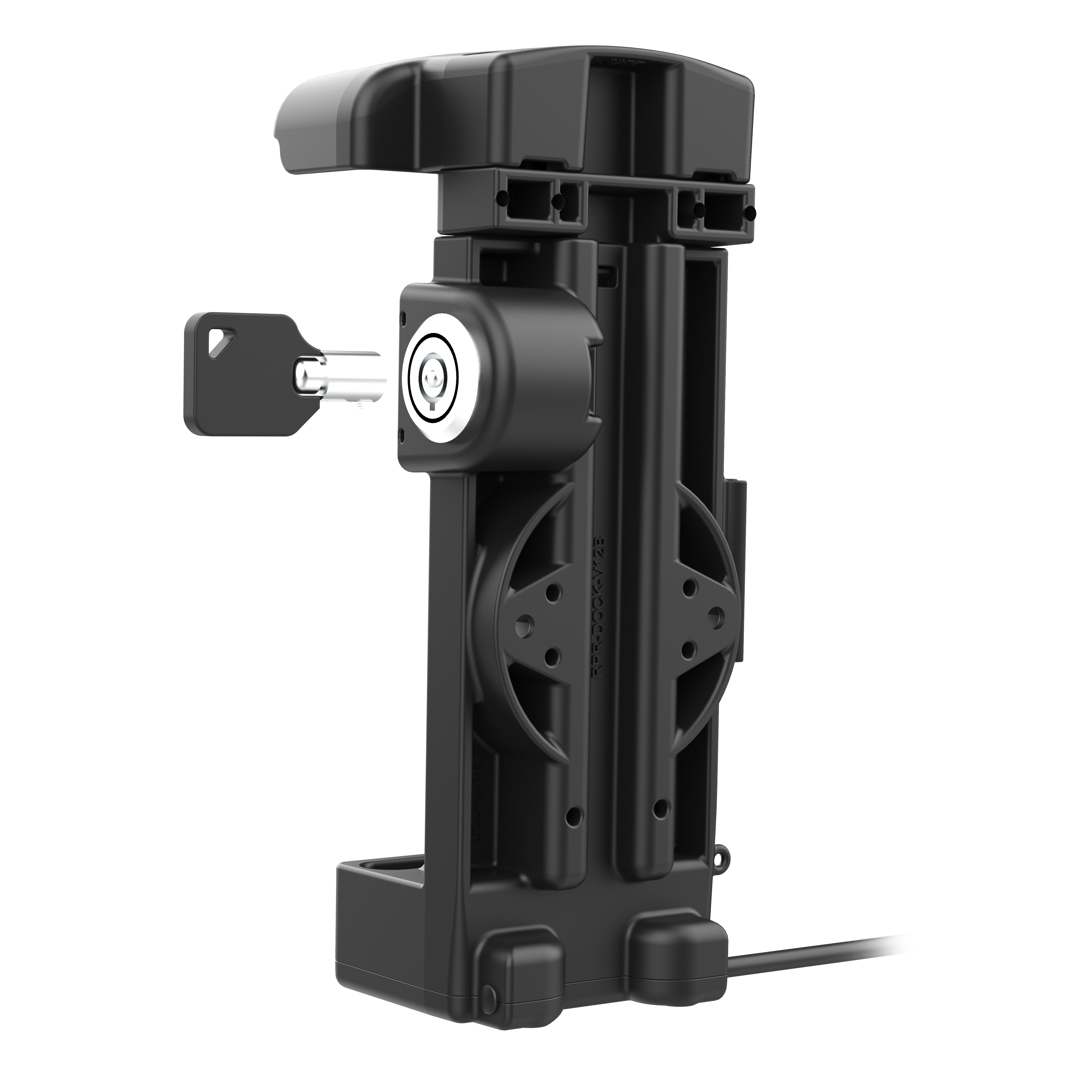 GDS® Locking Powered Dock for Zebra TC73/78 TC75 TC78 Mobile Computers - Secure Charging Station with RAM Mount (GDS DOCKL V12 ZE35CPU) - Perfect for Warehouse, Retail & Logistics Use