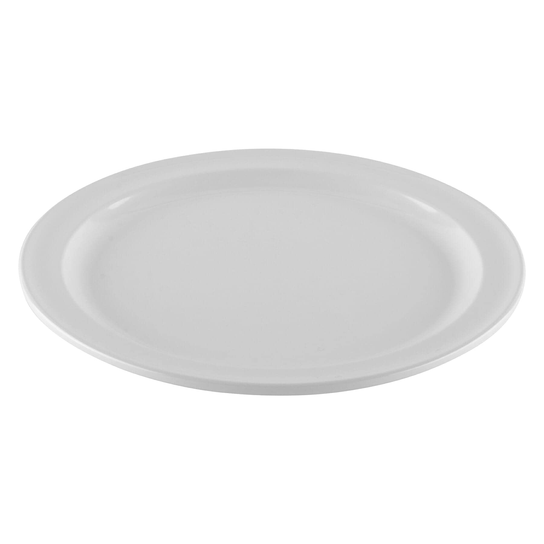 Premium Melamine Dinner Plates 9 Inch - 12-Pack White Round Plates (DP-509-W) for Outdoor Dining, Picnics & Party Serving - Durable & Lightweight Dishware