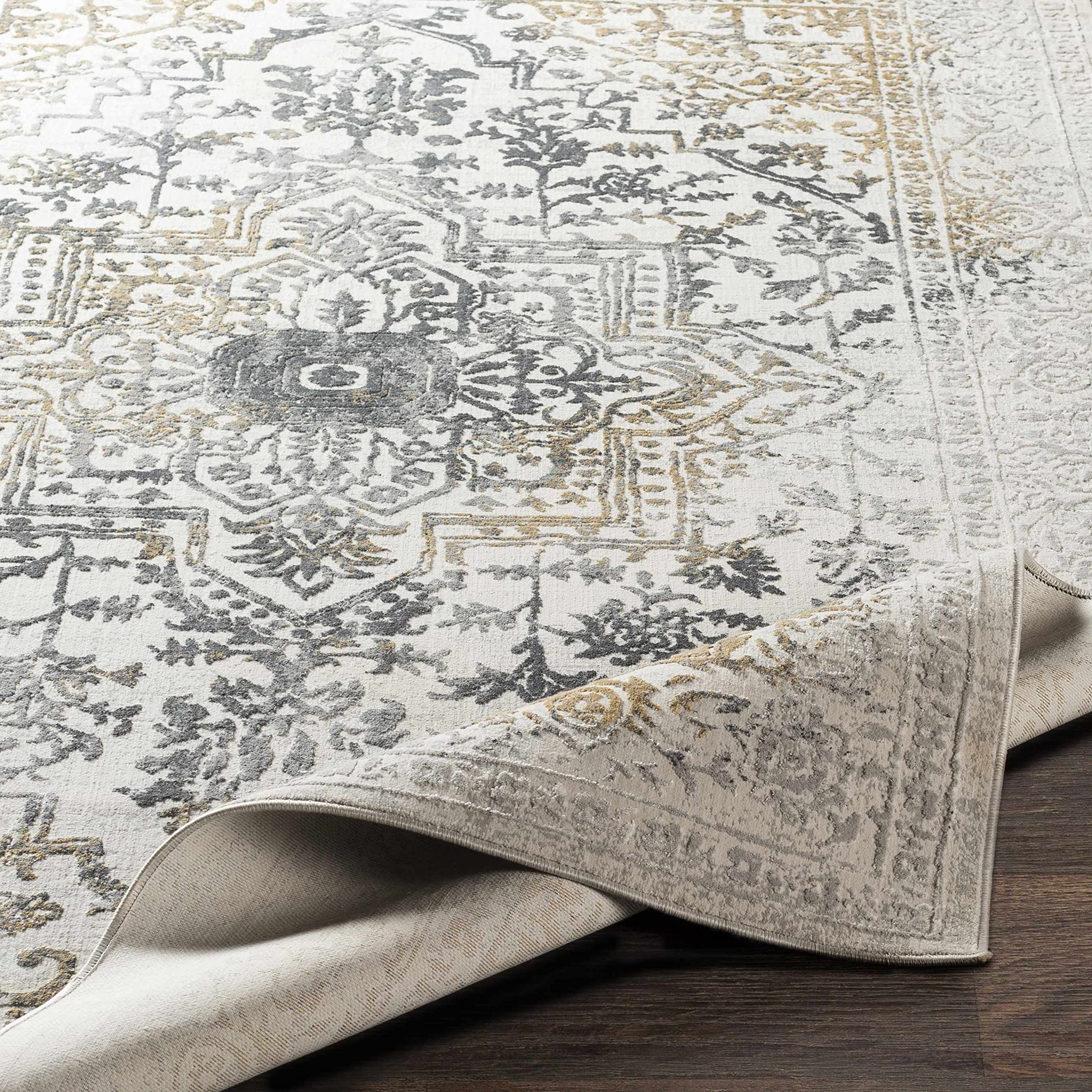 Hauteloom Morriston Traditional Gray Area Rug 2'7