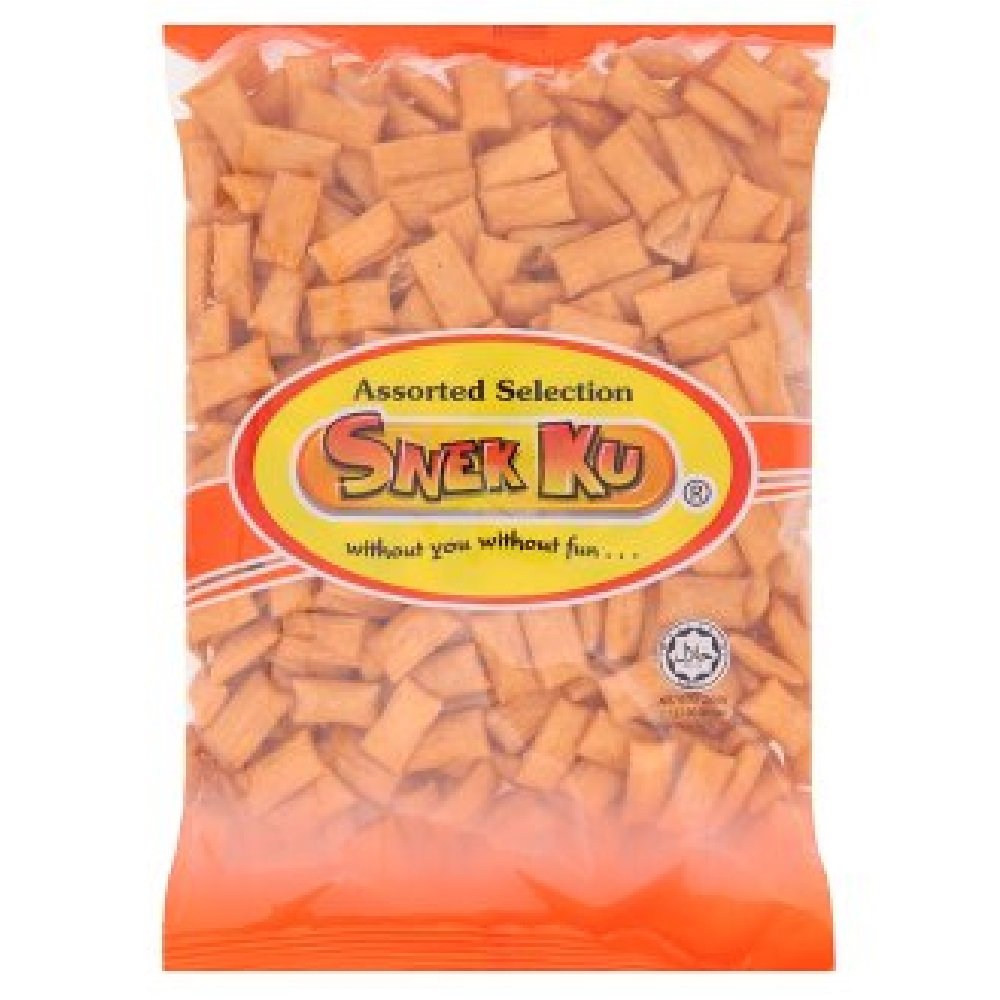 Snek Ku Assorted Selection Tam Tam Crab Flavored Snack 280g (12 Packs) - Crunchy Seafood Snacks for Parties, Office Snacking & Asian Food Lovers