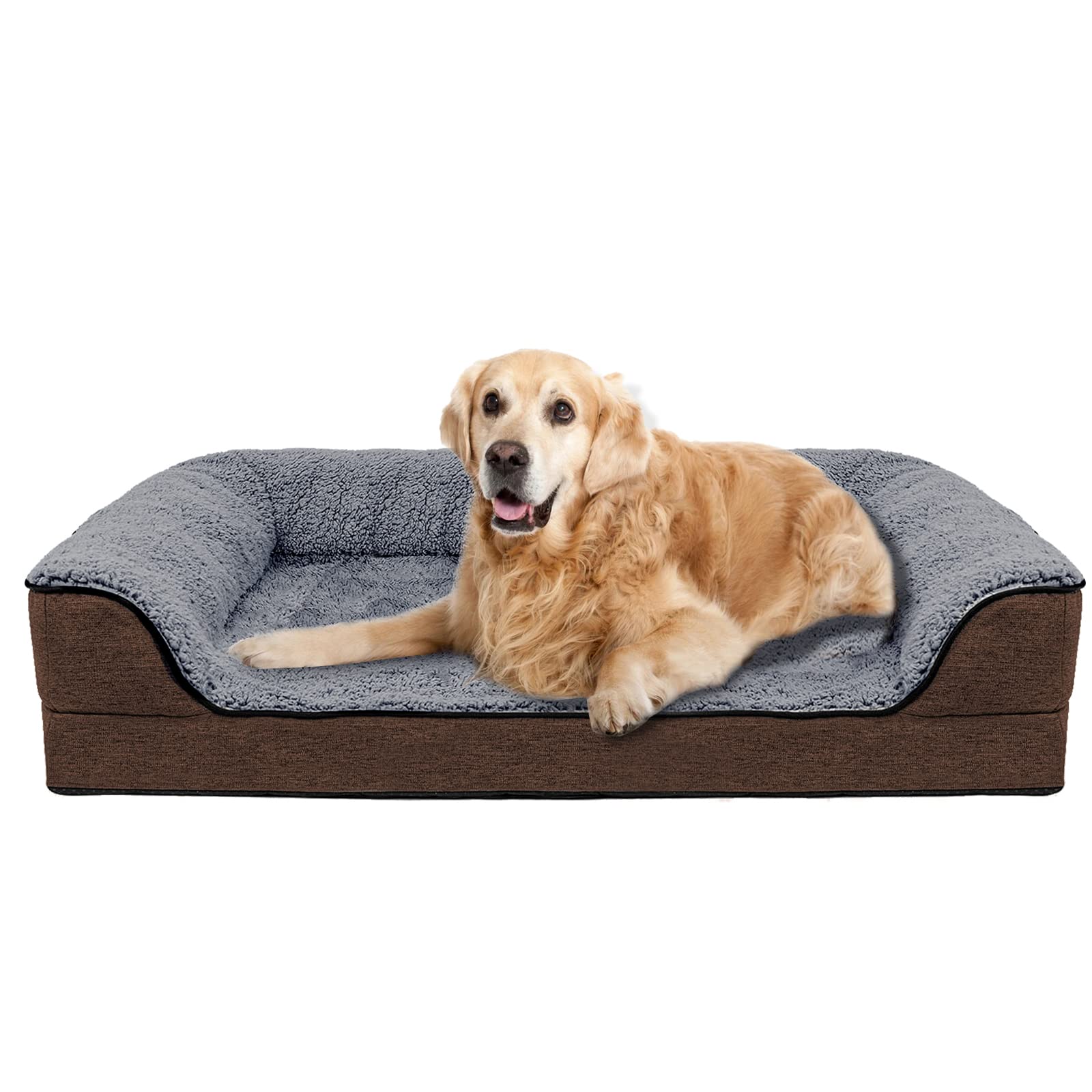 **ShellKingdom Orthopedic Dog Bed for Medium Dogs Under 30 lbs - Washable Removable Cover, Supportive Foam Pet Sofa Bed - Perfect for Indoor Use in Living Room, Bedroom & Crate**