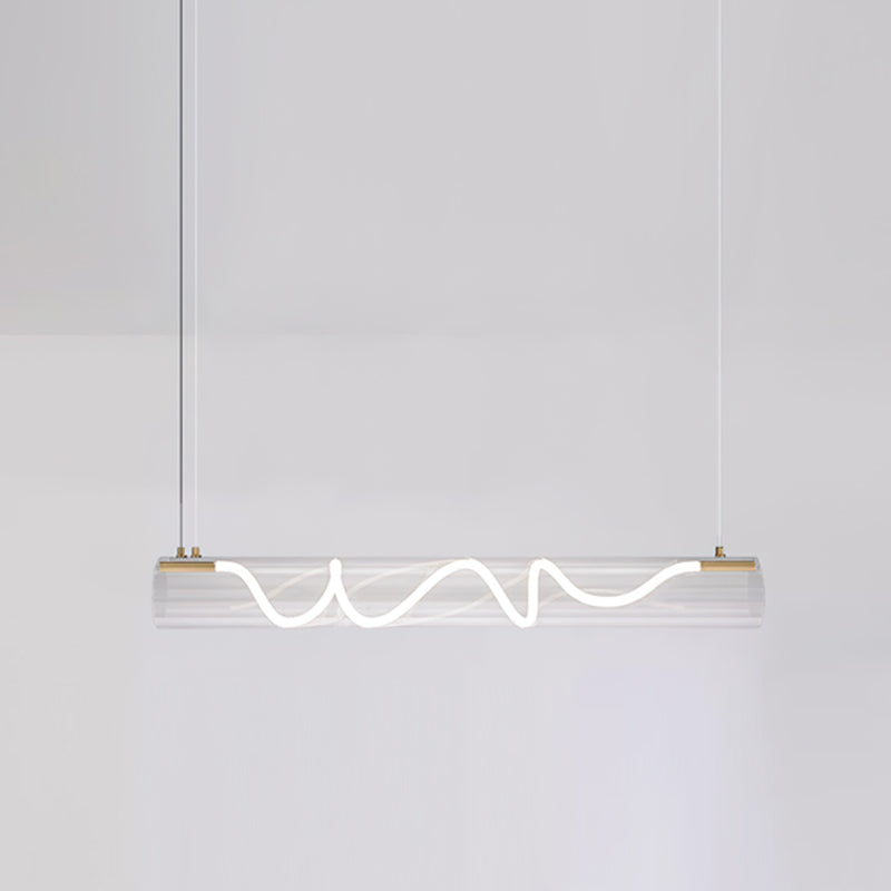 Alexandra Linear Pendant Light - Modern Minimalist Hanging Fixture for Kitchen Island, Dining Room & Bedroom Lighting | Dimmable LED Chandelier for Home Decor