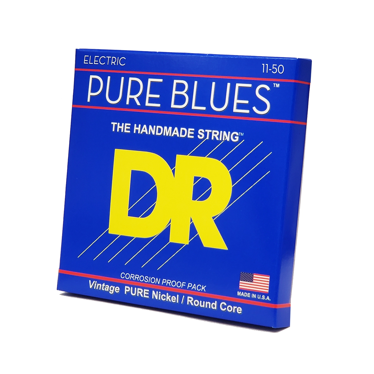 DR Pure Blues™ Pure Nickel Electric Guitar Strings (11-50 Gauge) - Heavy Gauge for Warm Tone & Sustain - Perfect for Blues, Rock & Jazz Performances
