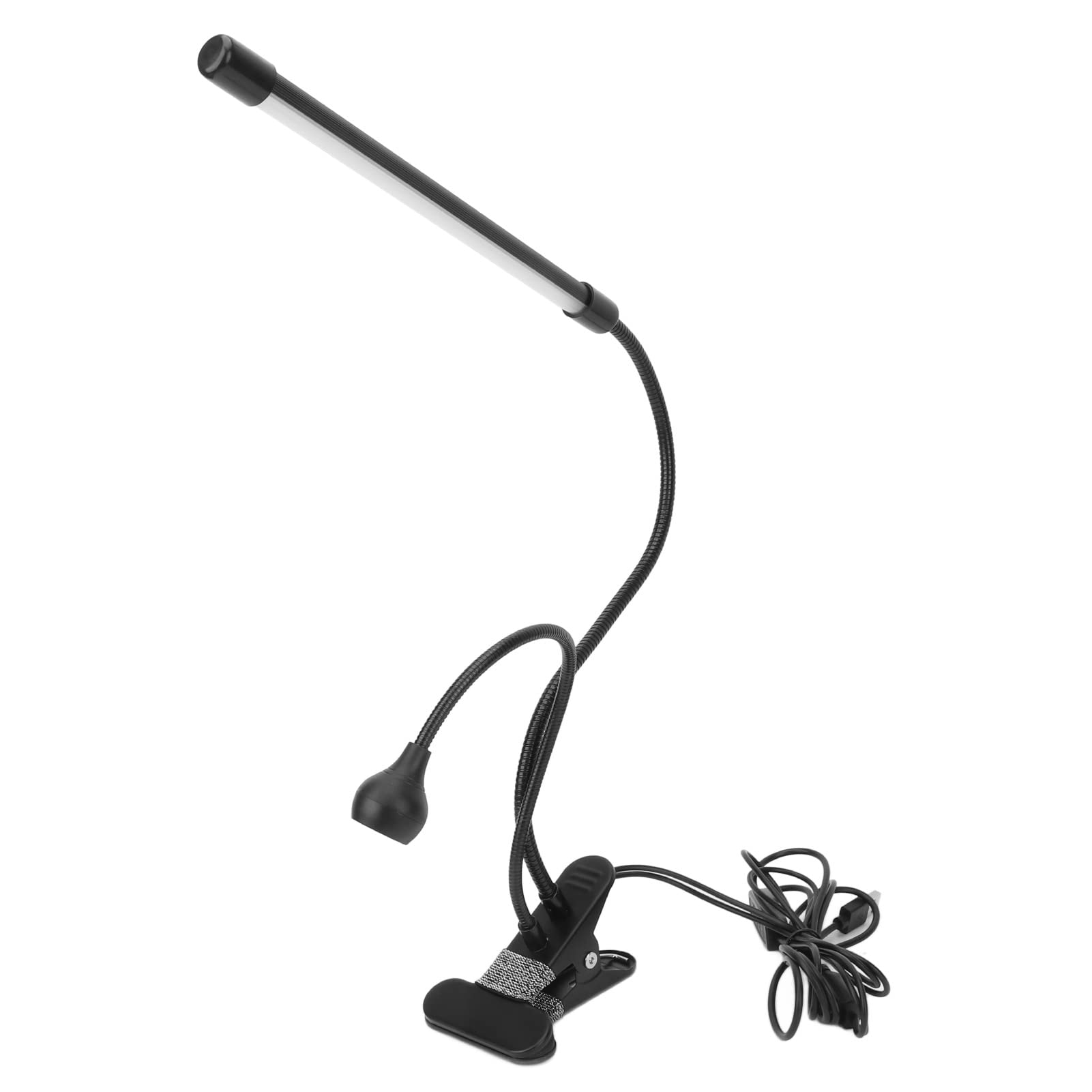7W LED Nail Art Desk Lamp with Adjustable Gooseneck & Clamp - 10 Brightness Levels & 3 Lighting Modes for Gel Nail Curing - Perfect for Home Salon, Nail Studio & DIY Manicure Station