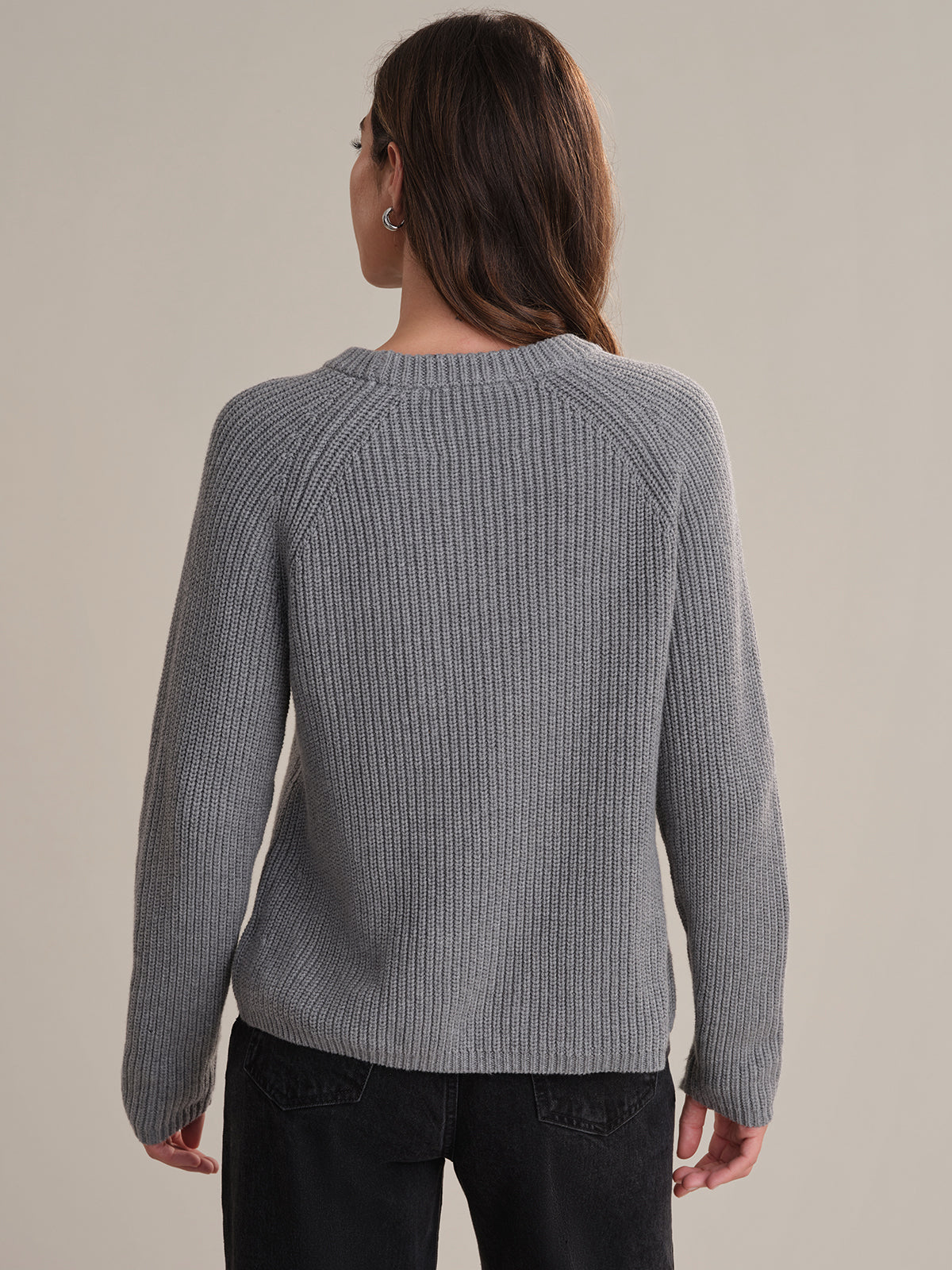 Jane Women's Crewneck Shaker Stitch Cotton Sweater - Casual Pullover Knit Top for Fall & Winter | Perfect for Office, Date Night and Weekend Outfits