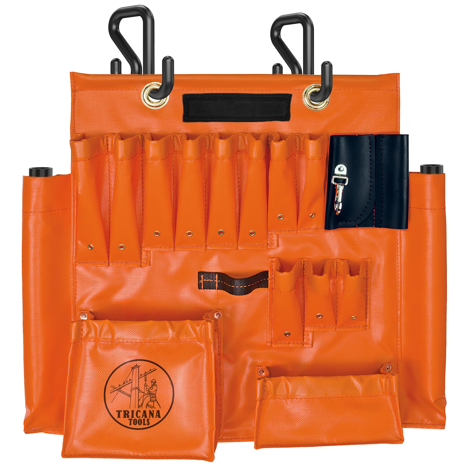 Lineman Tool Board - Heavy Duty Aerial Apron with Magnet & 16+ Pockets | Bucket Truck Tools Organizer with 2