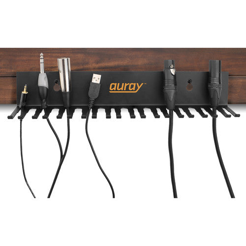 Auray CBH 19 Wall Mount Cable Organizer - Heavy Duty Cable Hanger for Home & Office Use - Perfect for TV, Computer, and Audio Equipment Cable Management