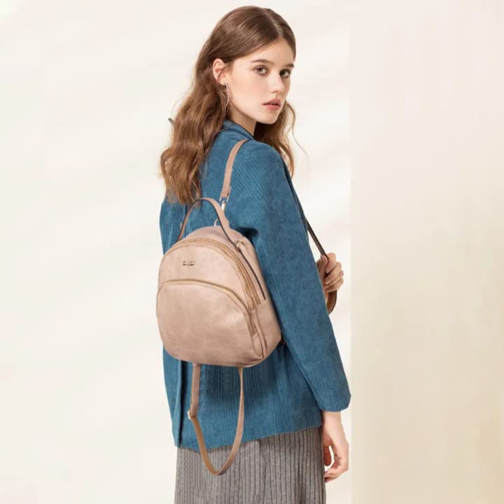 CLUCI Women's Leather Backpack Purse - Convertible Travel Backpack & Shoulder Bag for Women, Stylish Designer Daypack for Work, Commute & Weekend Getaways