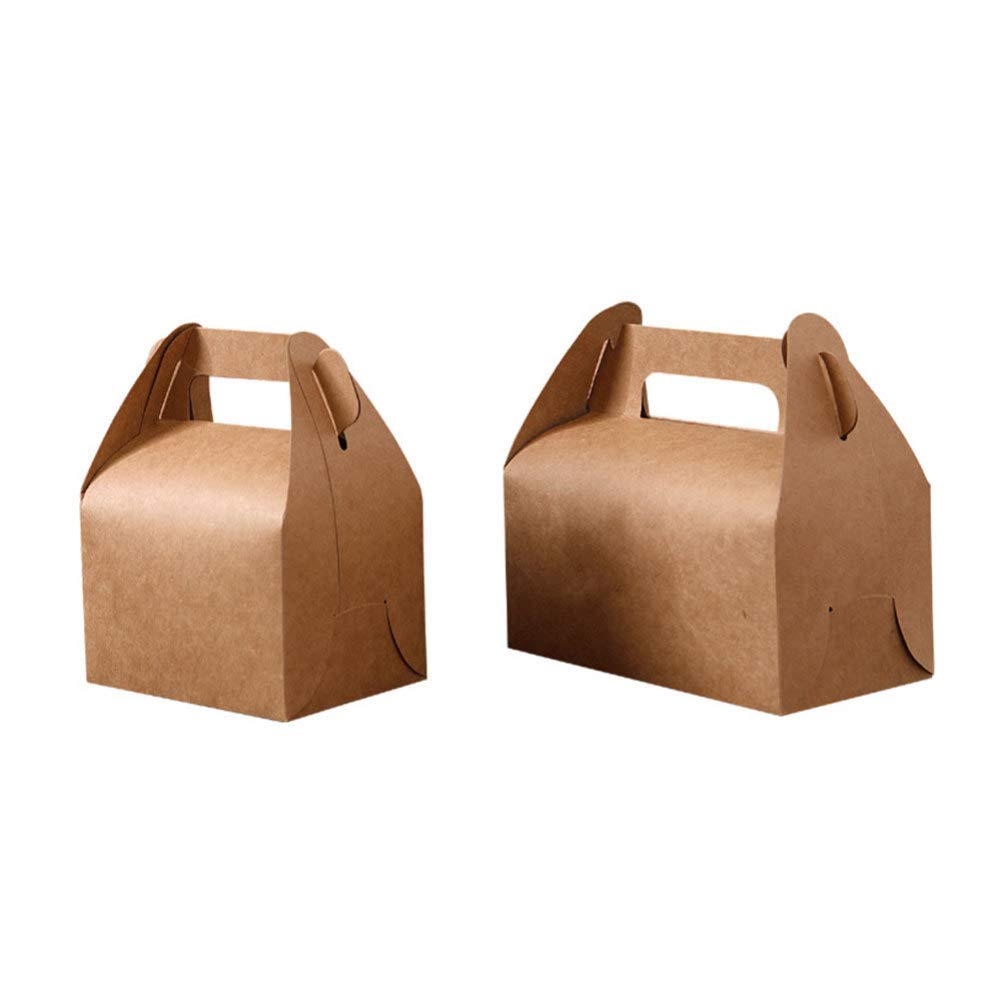 Healifty 30 Pack Small Brown Foldable Paper Treat Bags for Candy, Soap, Wedding Favors - Eco-Friendly Goodie Bags for Bridesmaid Gifts, Party Favors & Holiday Treats