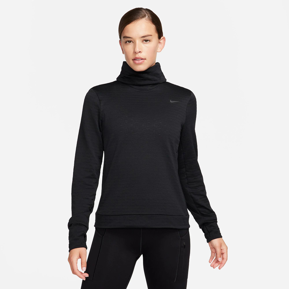 Nike Therma FIT Swift Element Turtleneck for Women - Thermal Long Sleeve Mock Neck Top for Running, Yoga & Winter Workouts