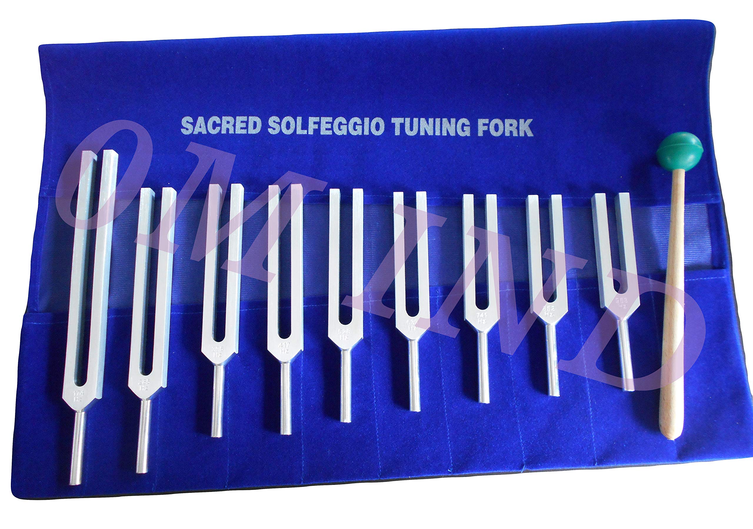 9 Sacred Solfeggio Tuning Forks Set - 528Hz DNA Repair & Healing Tools for Meditation, Sound Therapy & Energy Balancing (Includes 9 Frequencies)