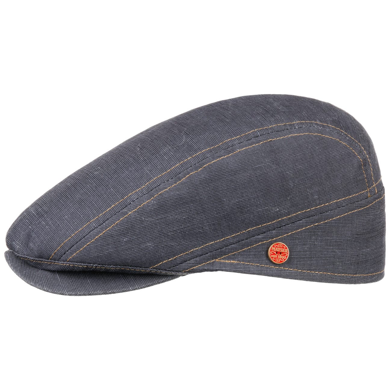 Mayser Delian UV Protection Flat Cap for Men & Women - Sun Hat for Outdoor Activities, Golf, Hiking, and Travel