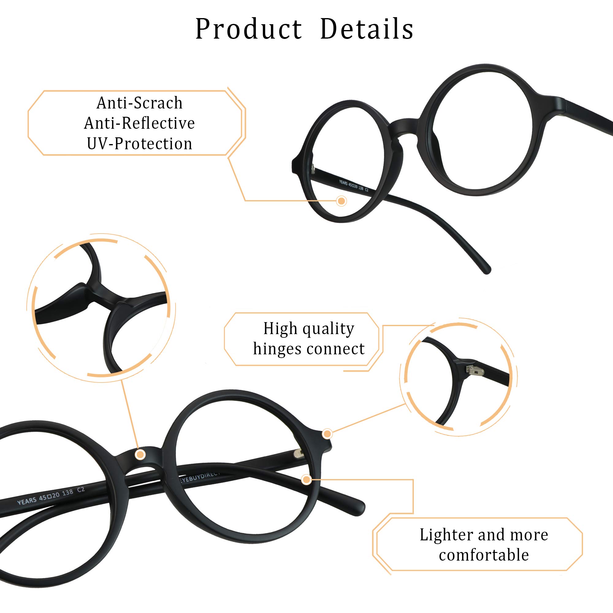 Blue Light Blocking Glasses for Women & Men - Anti Eyestrain Computer Reading Glasses with +3.75 Magnification - Gaming & TV Glasses, Anti Glare (Black) - Perfect for Office Work, Online Classes & Nighttime Screen Use