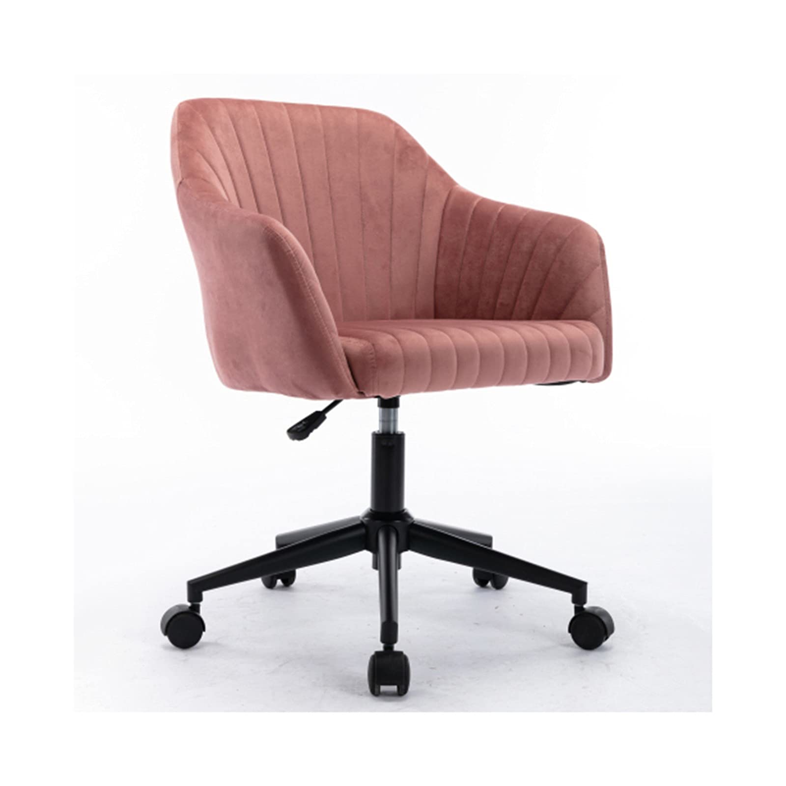 Ergonomic Home Office Desk Chair with Mid Back Support - Modern Velvet Swivel Chair with Arms for Work & Study - Perfect for Home Office, Gaming & Relaxation