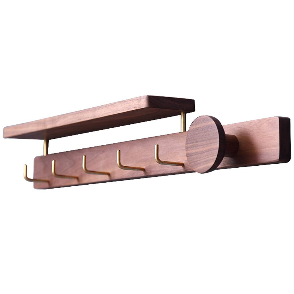 Wall-Mounted Coat Rack Organizer - Space-Saving Entryway Hooks for Coats, Hats & Umbrellas