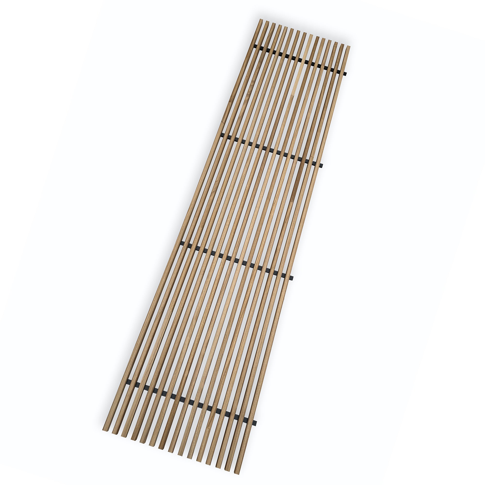 WOODFLEX Premium Outdoor Hardwood Slat Wall Fence Panel - Natural Wood Privacy Screen & Cladding (2400mm x 600mm) - Perfect for Garden Fencing, Deck Privacy Walls & Modern Exterior Design