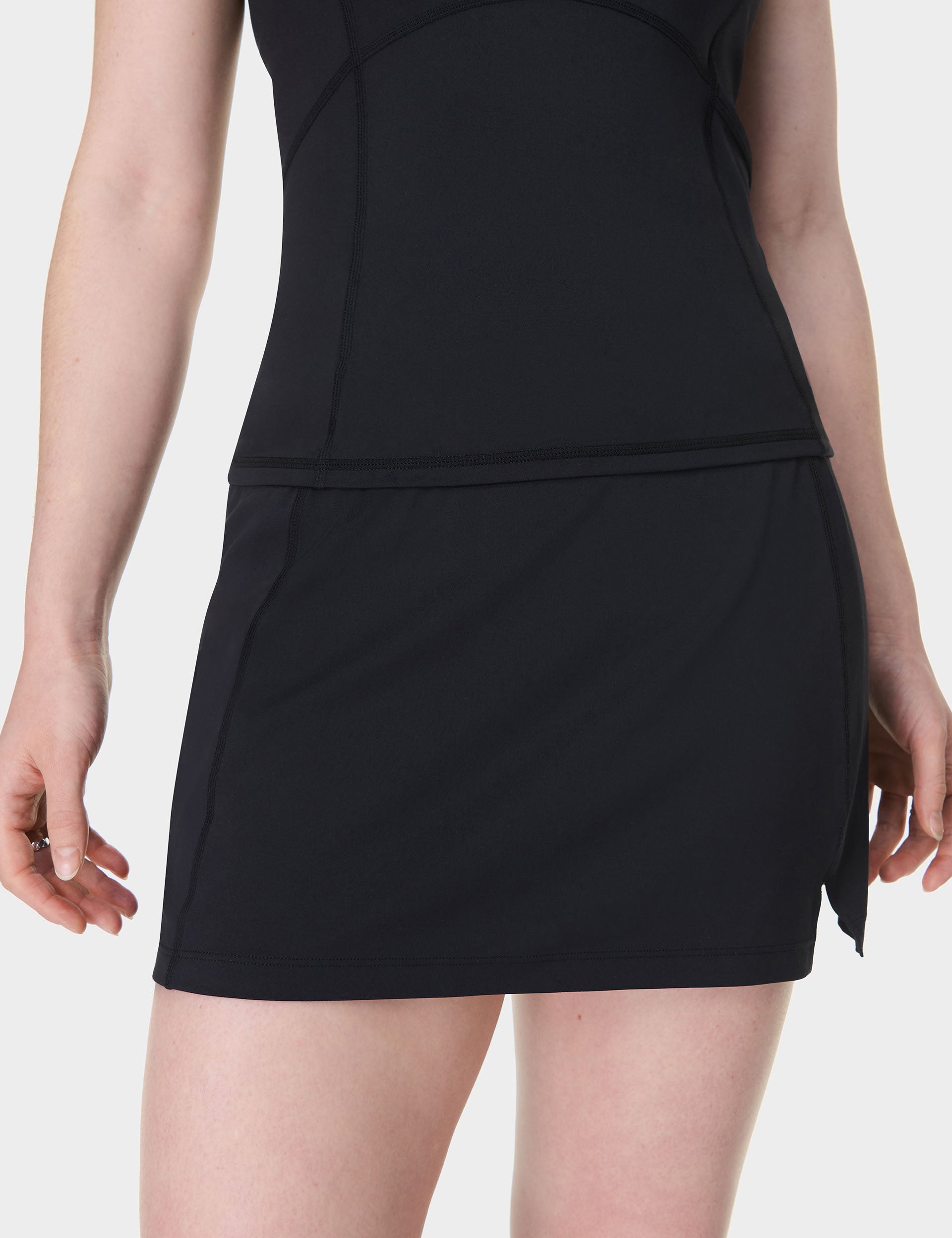 All Day Skort - Black Women's Athletic Skirt Shorts for Running, Yoga & Casual Wear