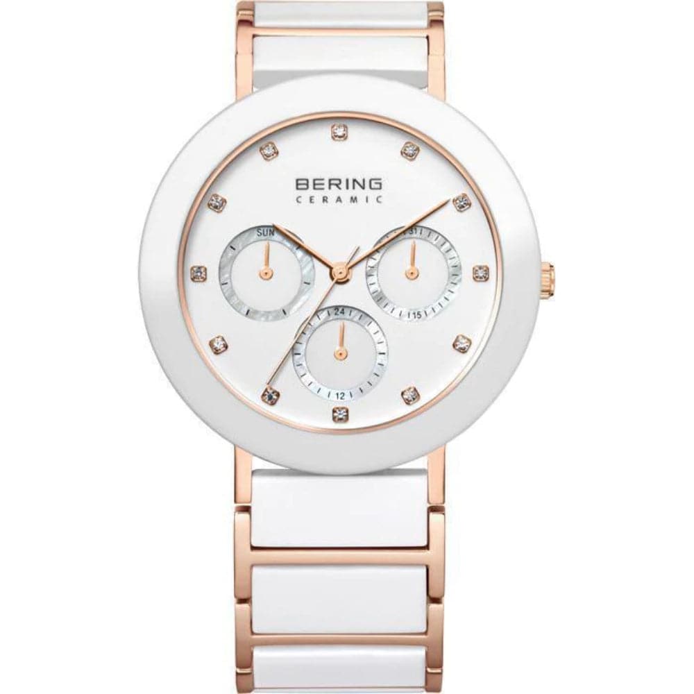 BERING 11438-766 White Ceramic Women's Watch - Elegant & Durable Timepiece for Everyday Wear, Office & Special Occasions
