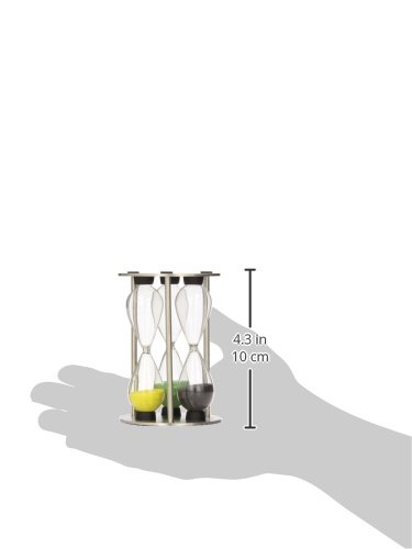 G&H Tea Services Thames Oasis 3-4-5 Minute Sand Timer for Perfect Tea Brewing - Ideal for Tea Lovers, Coffee Brewing, Cooking & Classroom Activities