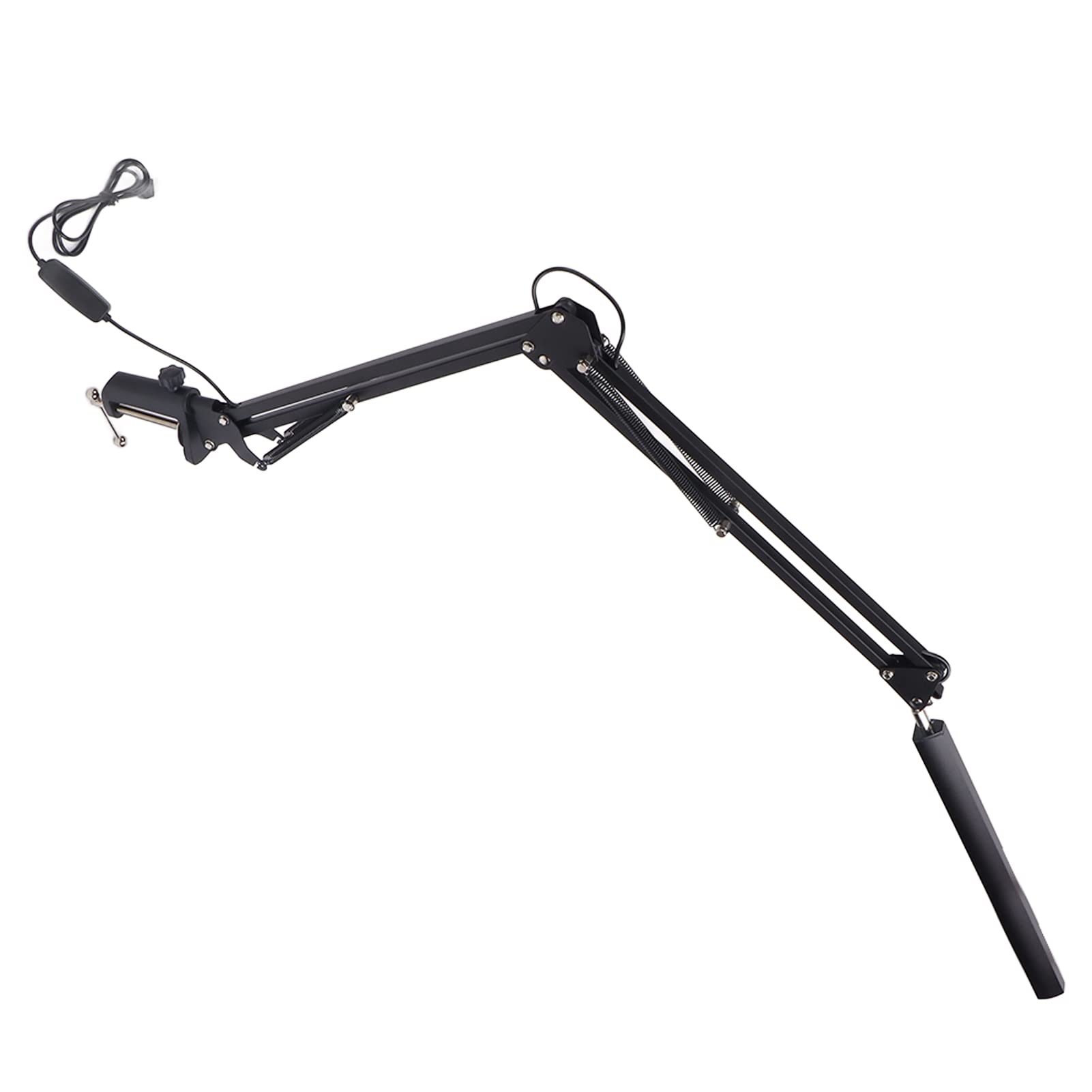 Socobeta LED Desk Lamp with USB Port - 1000Lx Adjustable Swing Arm Clamp Light for Study, Office & Reading - Foldable Design (Black) | Perfect for Home Office, Dorm Room & Nighttime Work