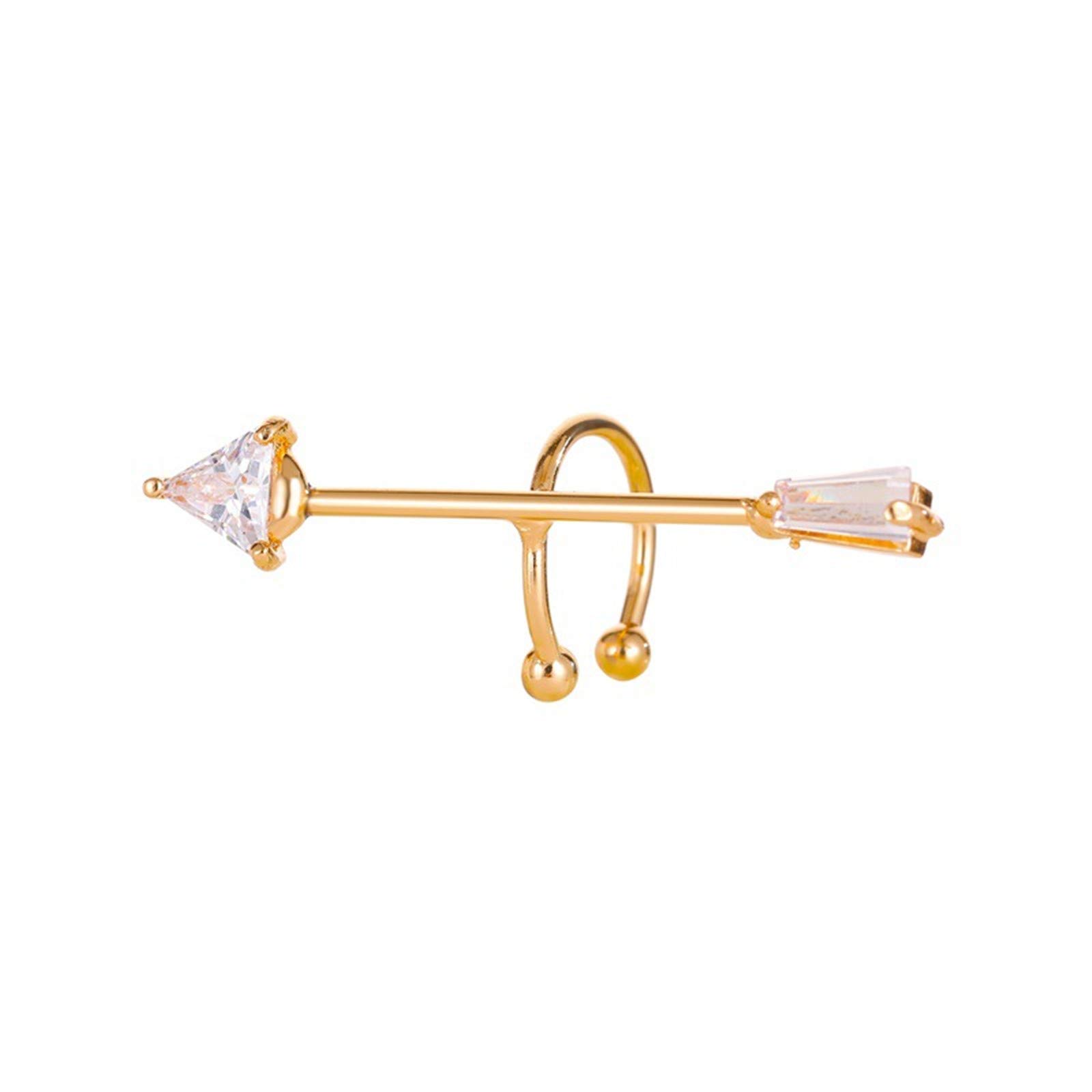 Elegant Zircon Clip-On & Pierced Earrings for Women - Hypoallergenic Fashion Jewelry for Parties, Weddings & Everyday Wear