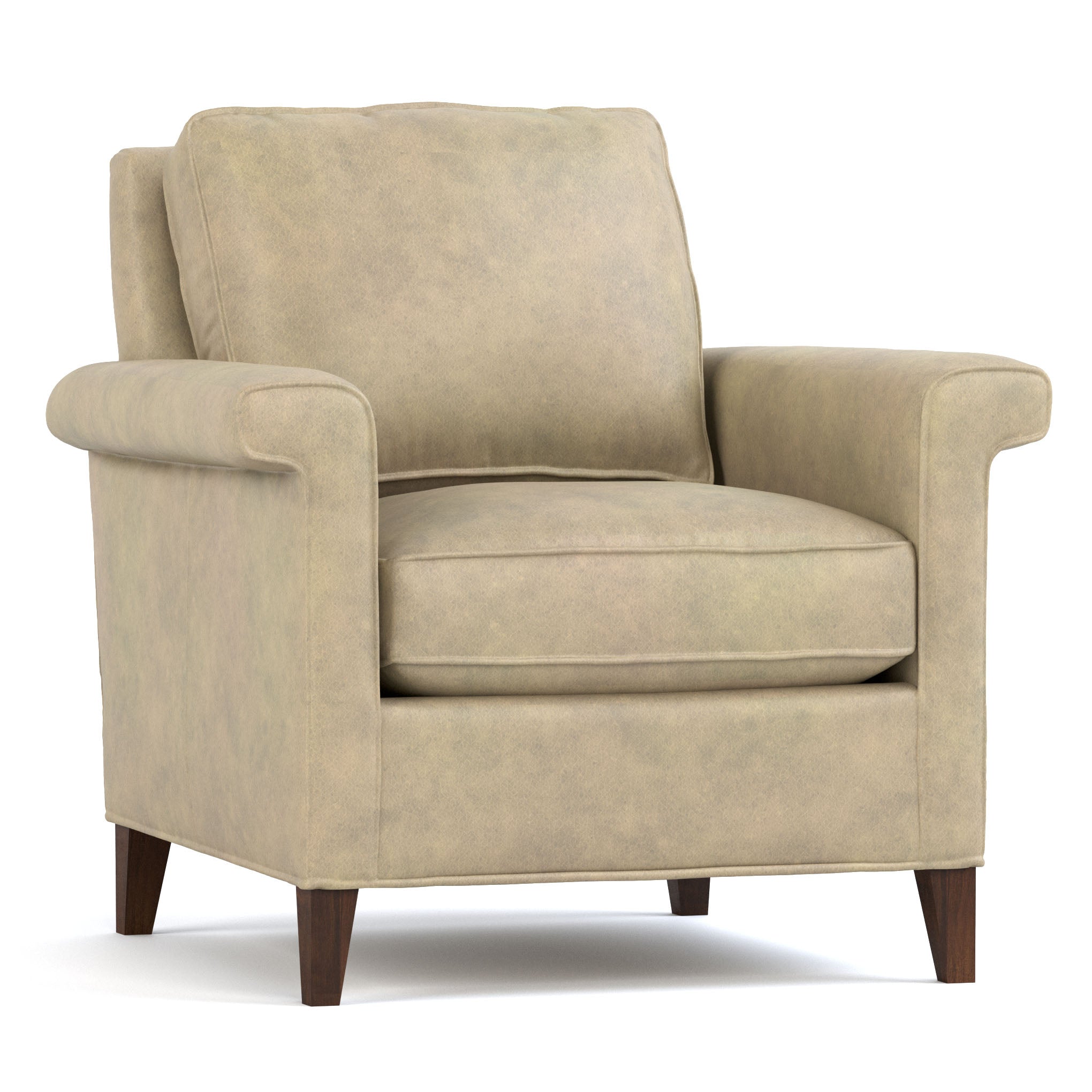 Belleville Chair - Modern Accent Chair for Living Room, Bedroom & Office - Comfortable Upholstered Armchair with Sturdy Metal Legs - Perfect for Relaxing, Reading & Decorating Small Spaces
