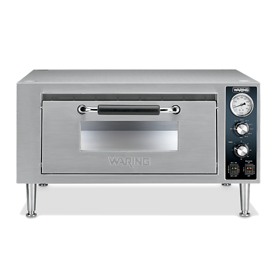 Waring Single Deck Countertop Electric Pizza Oven - 120V Commercial Grade Pizza Maker for Restaurants, Pizzerias & Home Use - Perfect for Baking, Reheating & Serving Crispy Pizzas