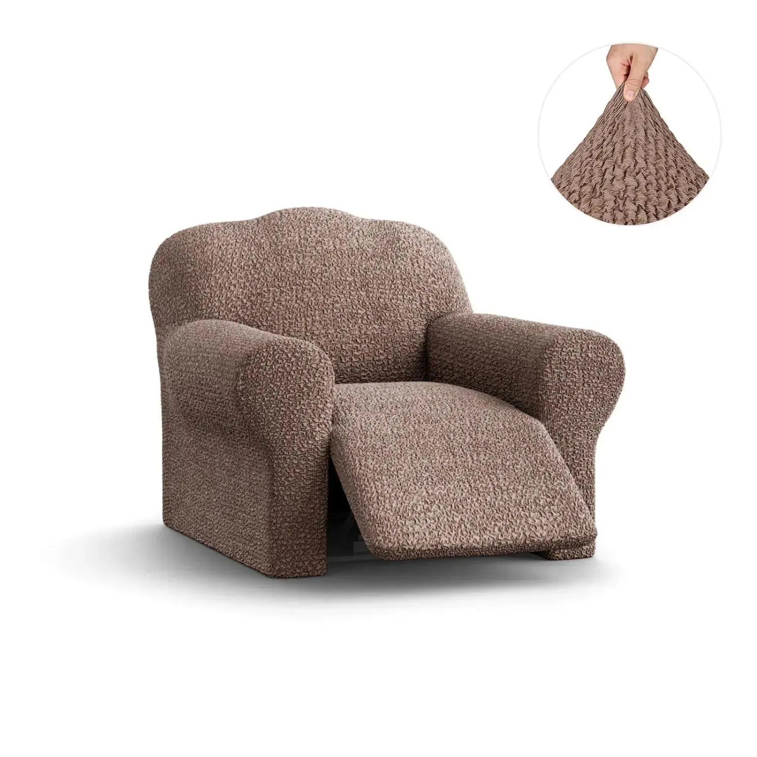 Comfortable Reclining Armchair Slipcover - Mille Righe Collection | Stretchable & Washable Sofa Cover for Living Room, Bedroom, or Home Theater