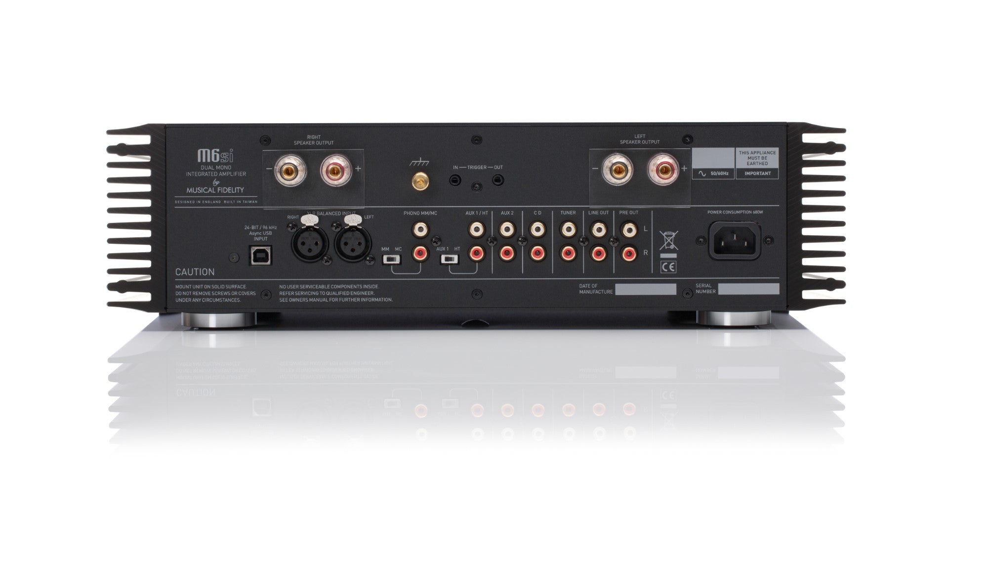 Musical Fidelity M6si Integrated Stereo Amplifier - HiFi Audio System for Home Theater & Music Listening (Open Box)