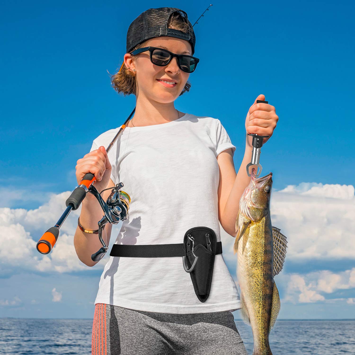Premium Fishing Pliers & Gripper Set - Must-Have Fishing Gear for Anglers | Fly Fishing, Ice Fishing Accessories | Ideal Fishing Gifts for Men | Perfect for Catch-and-Release, Tackle Maintenance & Outdoor Adventures