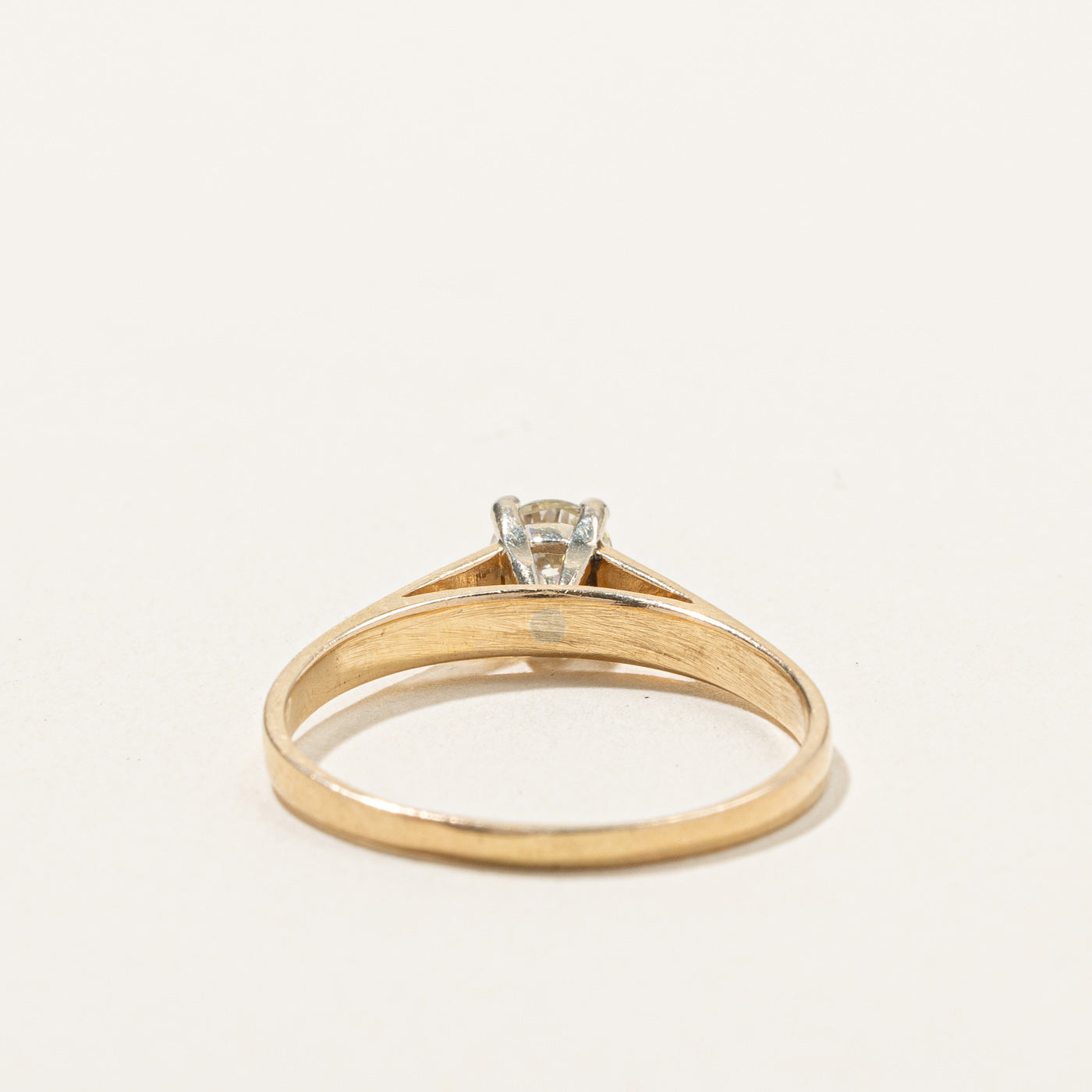 0.27ct High Set Diamond Engagement Ring for Women - Size 6.5, Elegant Solitaire Wedding Band - Perfect for Proposals, Anniversaries & Special Occasions