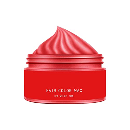 6 Colors Temporary Hair Color Wax for Men, Women & Kids - Natural, Washable Hair Coloring Wax Mud for Daily Use, Parties & Cosplay - Matte Hairstyle Pomade Dye Cream (Great for Halloween, Costume Events & Fashion Styling)