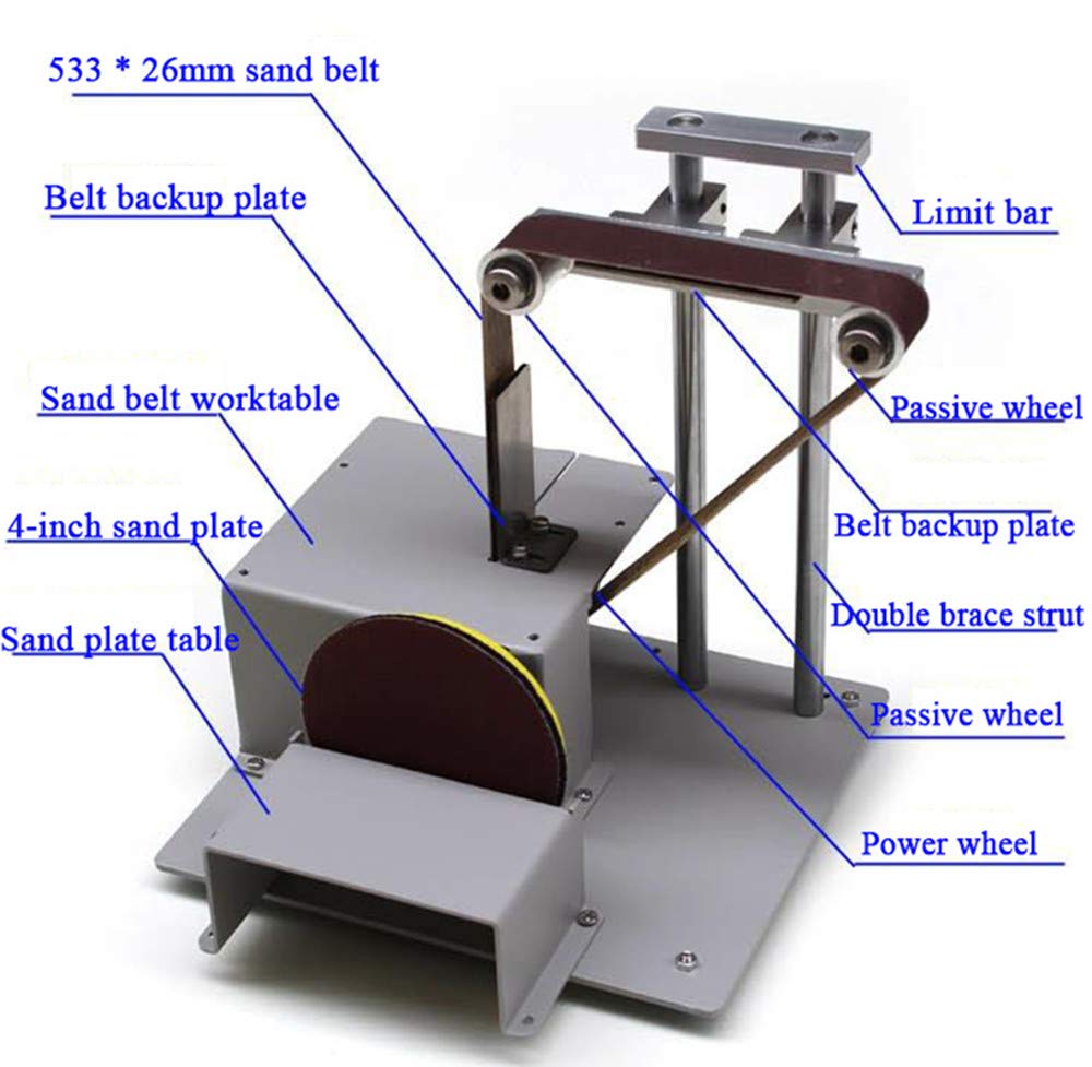 4-in-1 Multifunctional Mini Table Saw for Woodworking - DIY Hobby Saw with Chuck, Soft Shaft & Sand Belt (2-Piece Set) - Perfect for Home DIY Projects, Wood Crafting & Small Workshop Repairs