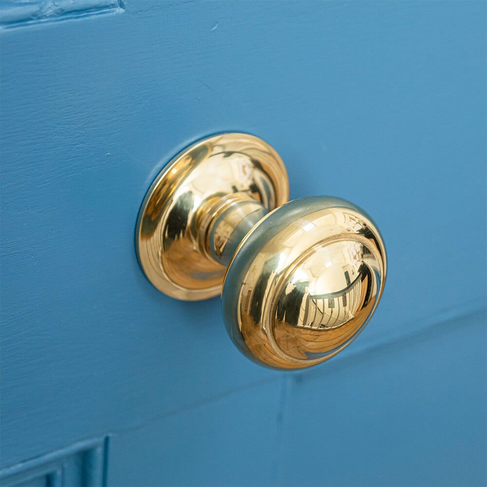 Polished Brass Round 3 Inch Cabinet Door Pull - Elegant Hardware for Kitchen Cabinets, Dressers & Furniture Drawers