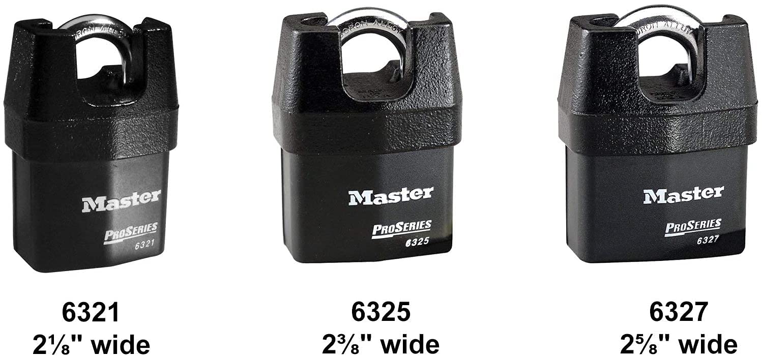 Master Lock Pro Series 6325NKA-10 High Security Padlock (10-Pack) with BumpStop Technology - Heavy Duty Outdoor Use for Storage Units, Toolboxes & Construction Sites
