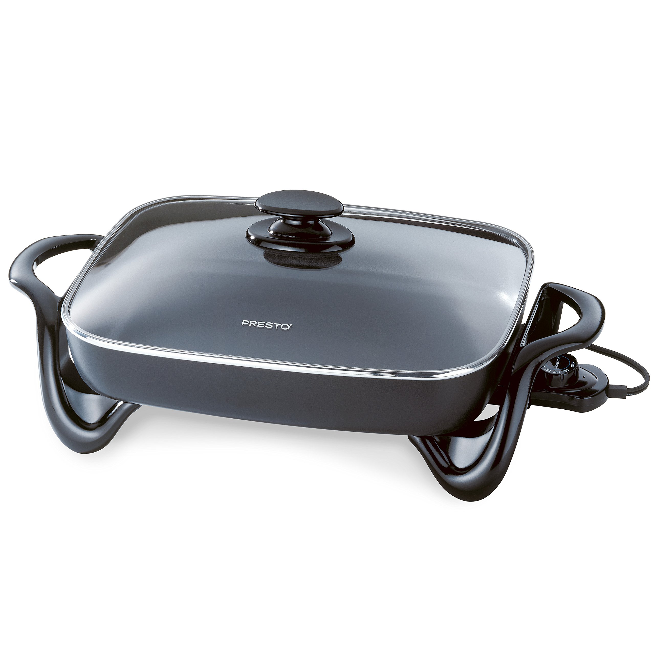 Presto 22-Inch Ceramic Electric Griddle & 16-Inch Electric Skillet Bundle - Nonstick Cookware Set for Pancakes, Burgers, Stir Fry - Perfect for Home Kitchen, Camping & Outdoor Cooking