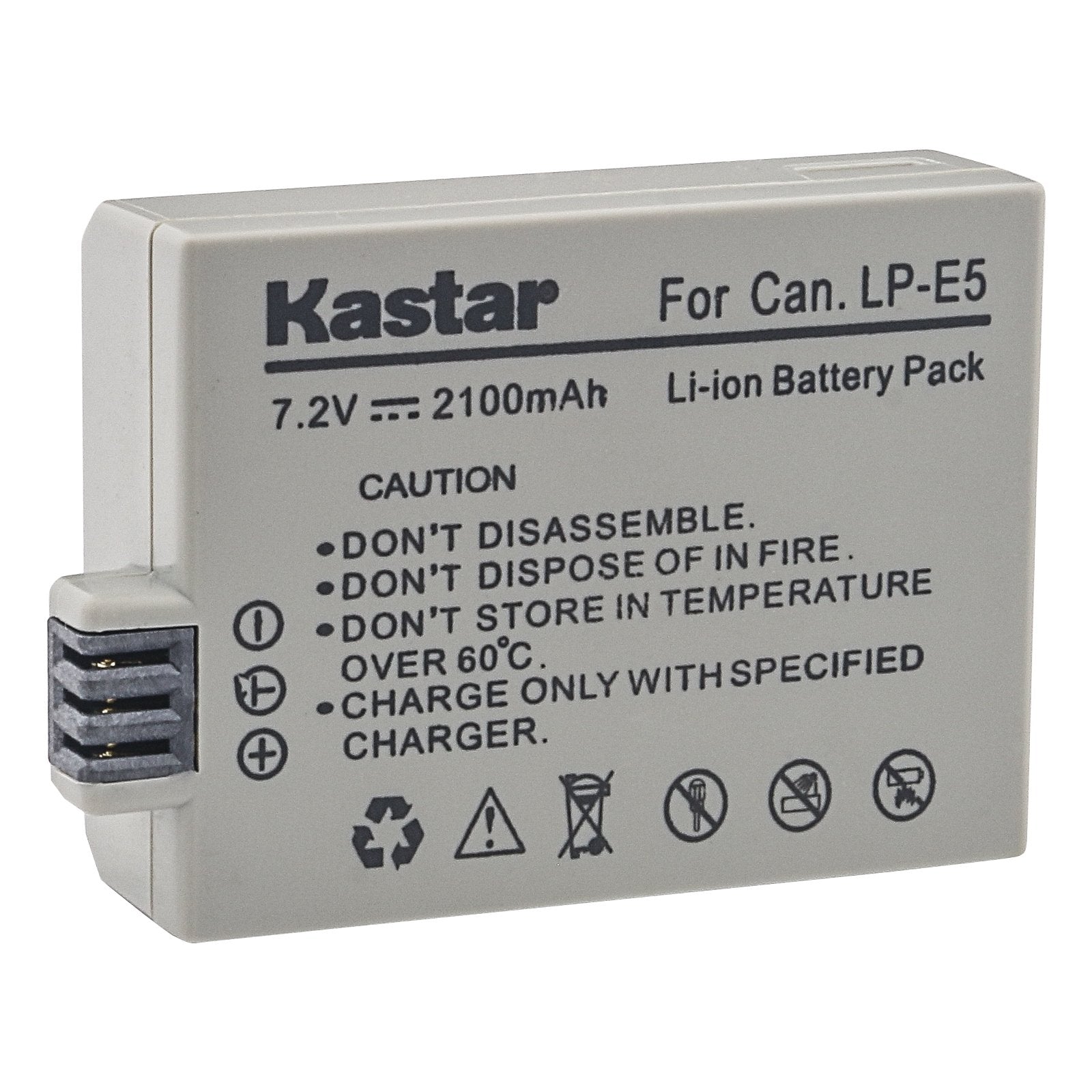 Kastar LP-E5 Battery Charger Replacement for Canon LP-E5 & LPE5 - Compatible with Canon EOS Cameras (Perfect for Travel, Photography, and Professional Shoots)
