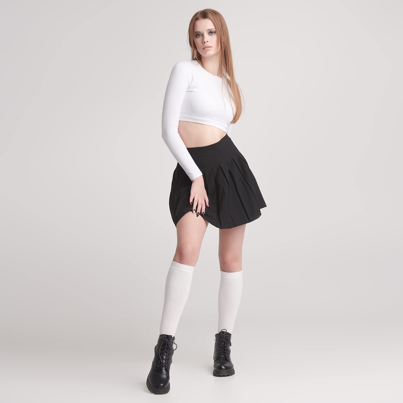 4 Pair Bamboo Knee High Socks - Thin, Breathable & Lightweight Dress Socks for Women - Perfect for Work, Casual Wear & Everyday Comfort