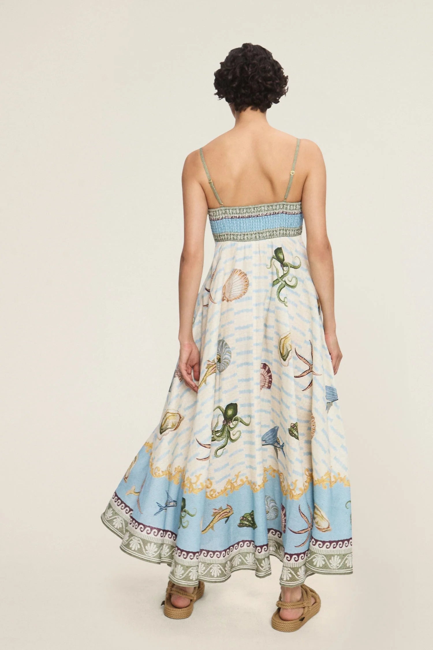 Women's Floral Sundress for Summer - Lightweight Beach Dress with Pockets - Perfect for Vacation, Poolside, and Outdoor Activities