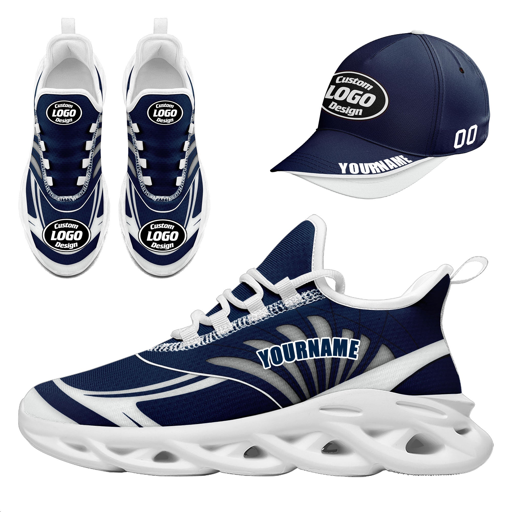 Custom MaxSoul Shoes and Hat Combo - Personalized JH D020105 9 - Perfect for Sports, Gifts, and Fashion Outfits