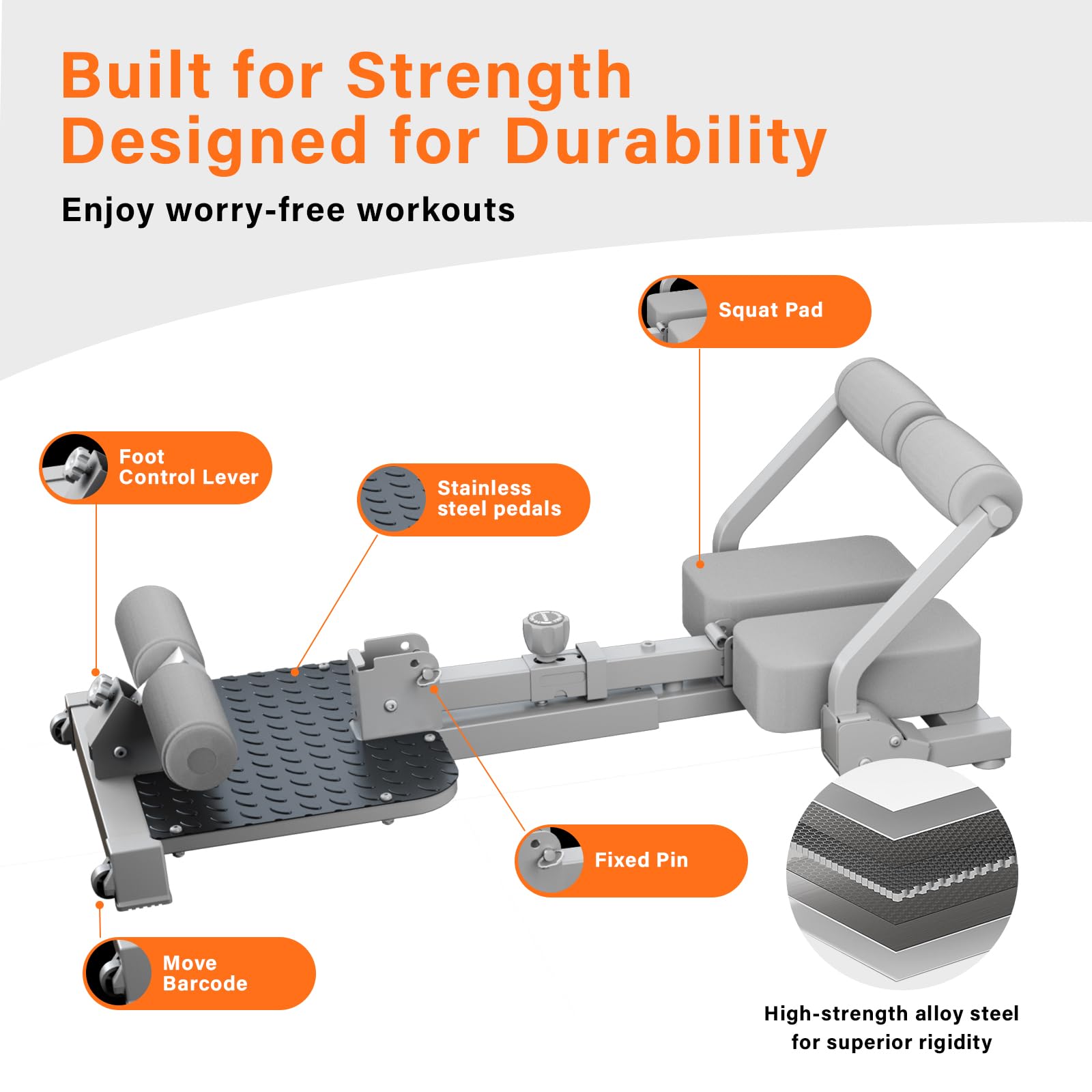 **Sissy Squat Machine for Home Gym - Deep Squat Trainer with Resistance Bands, Ab Workout Equipment, Roman Chair & Core Exercise Machine for Sit-ups, Leg & Glute Training | Perfect for Home Fitness & Strength Training**