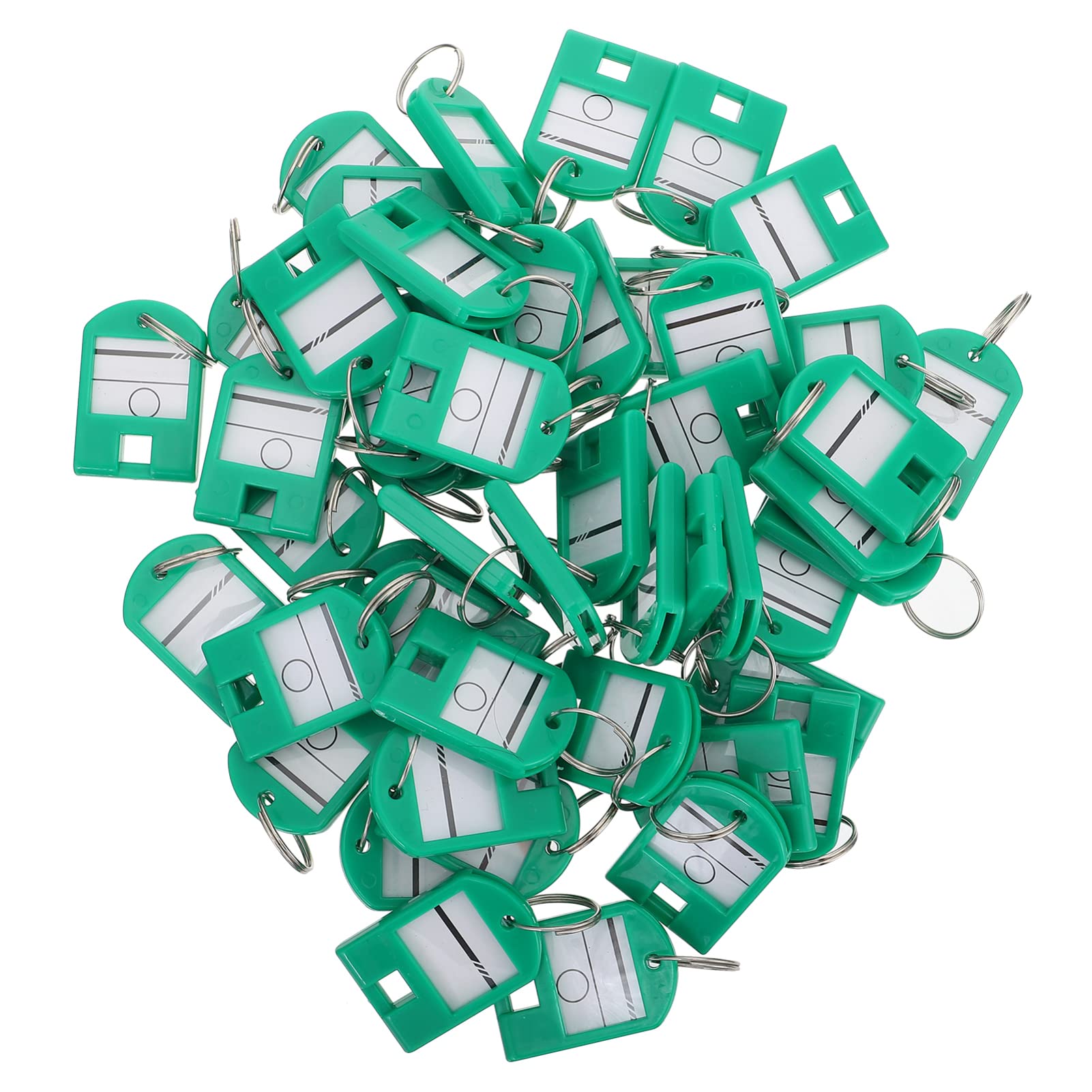 50pcs Key Tags with Numbers - Durable Luggage ID Labels, Key Ring Accessories for Travel, Office & Home Organization - Perfect for Keys, Bags, Suitcases & Backpacks