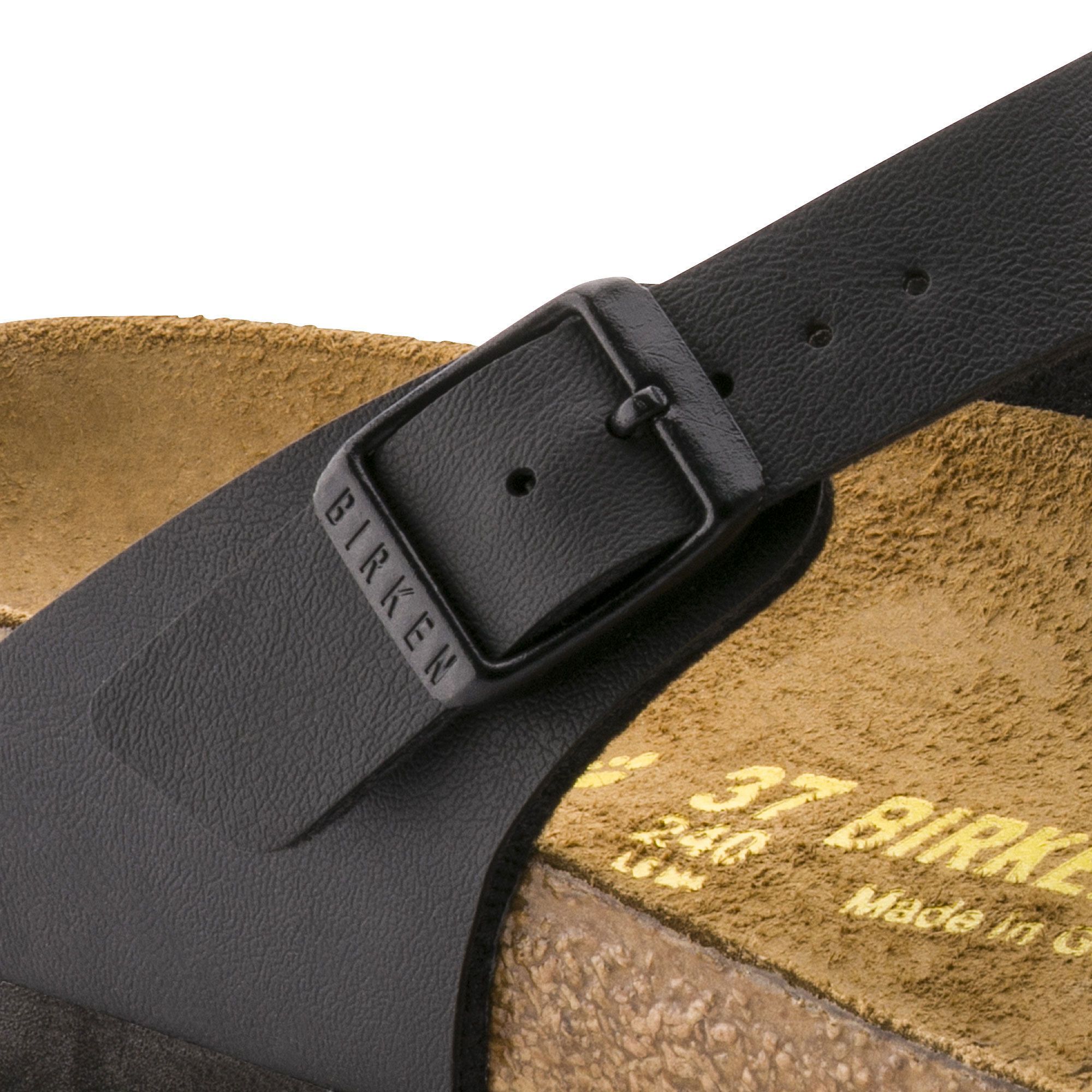 BIRKENSTOCK GIZEH Women's Sandals - Black Birko-Flor Synthetic Upper | Comfortable & Supportive Footbed | Perfect for Casual Wear, Beach, and Summer Outfits