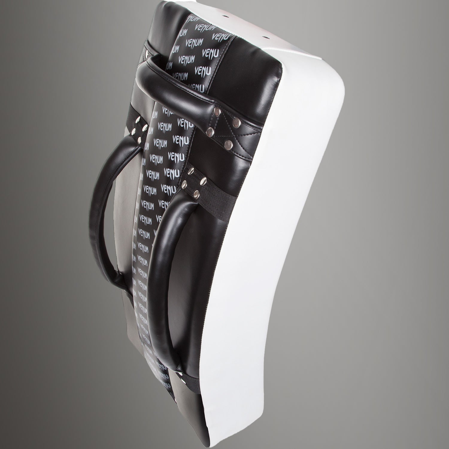 Venum Absolute Long Kick Shield - Black/Ice - MMA Training, Muay Thai, Kickboxing Gear for Fighters & Athletes