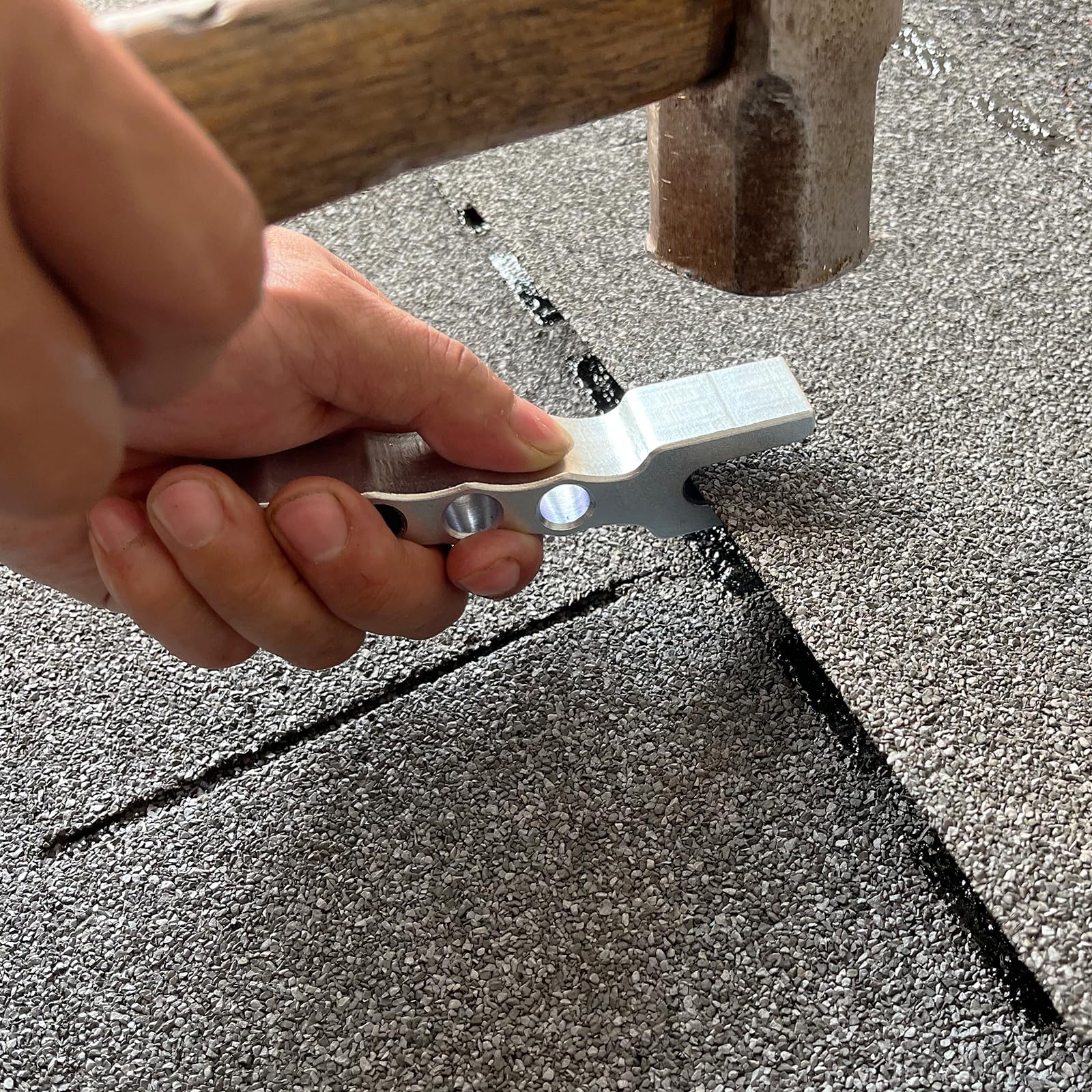 Professional Roof Shingle & Tile Nail Installer Tool - Durable Roofing Installation Equipment for Asphalt Shingles & Clay Tiles | Perfect for DIY Home Repairs & Professional Roofing Contractors