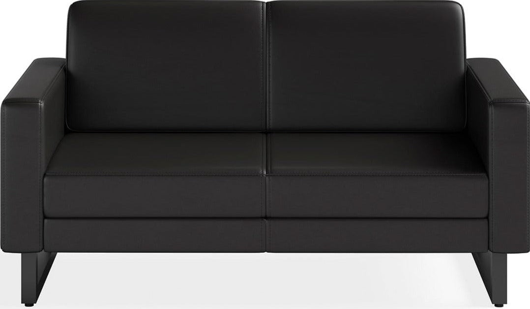 Safco Mirella Lounge Settee with Legs Included [1731MRL2] - Modern Office Seating for Reception Areas & Waiting Rooms