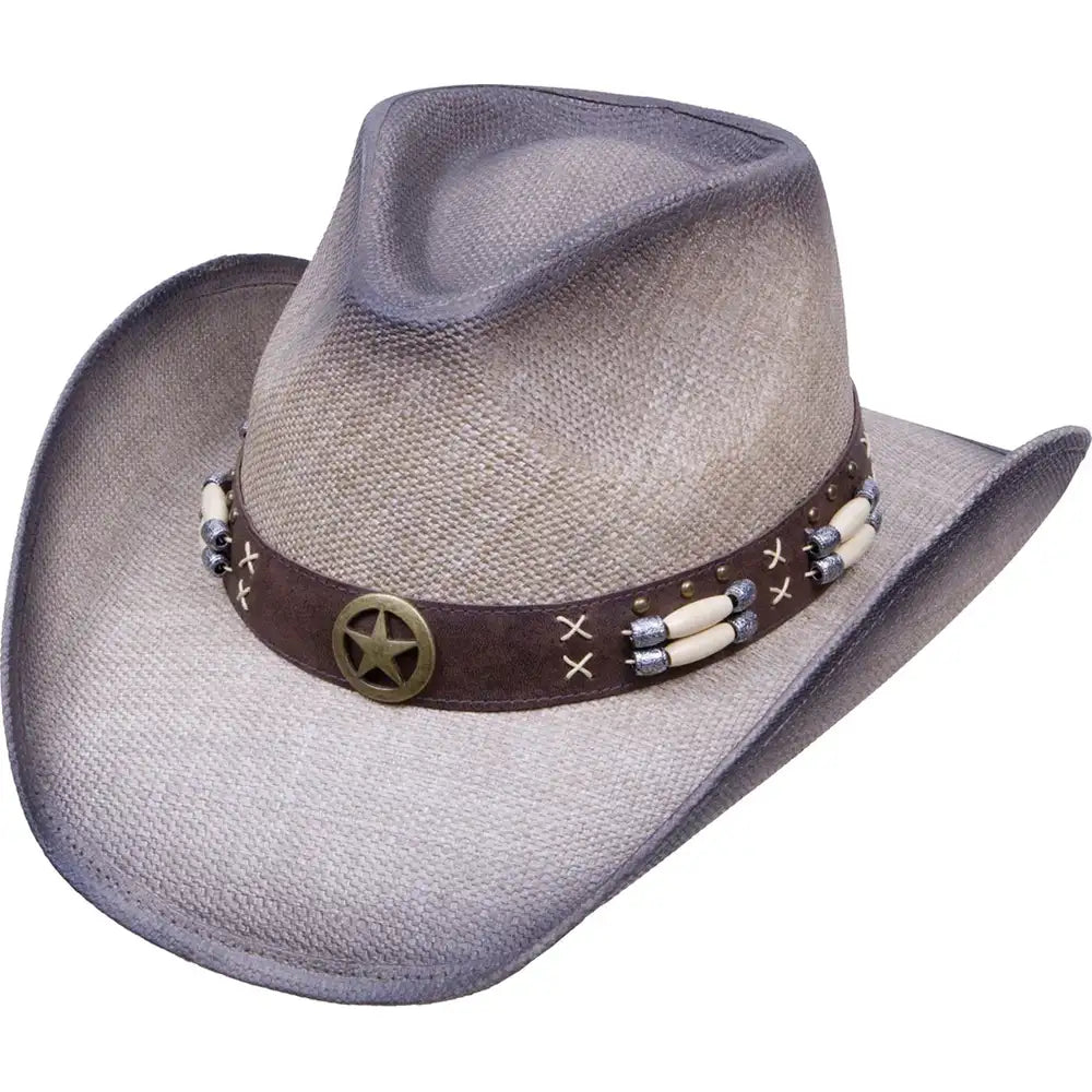 Deadwood Trading Hankshaw Toyo Straw Cowboy Hat - Western Style Sun Hat for Men & Women - Perfect for Rodeo, Country Music Festivals & Outdoor Adventures